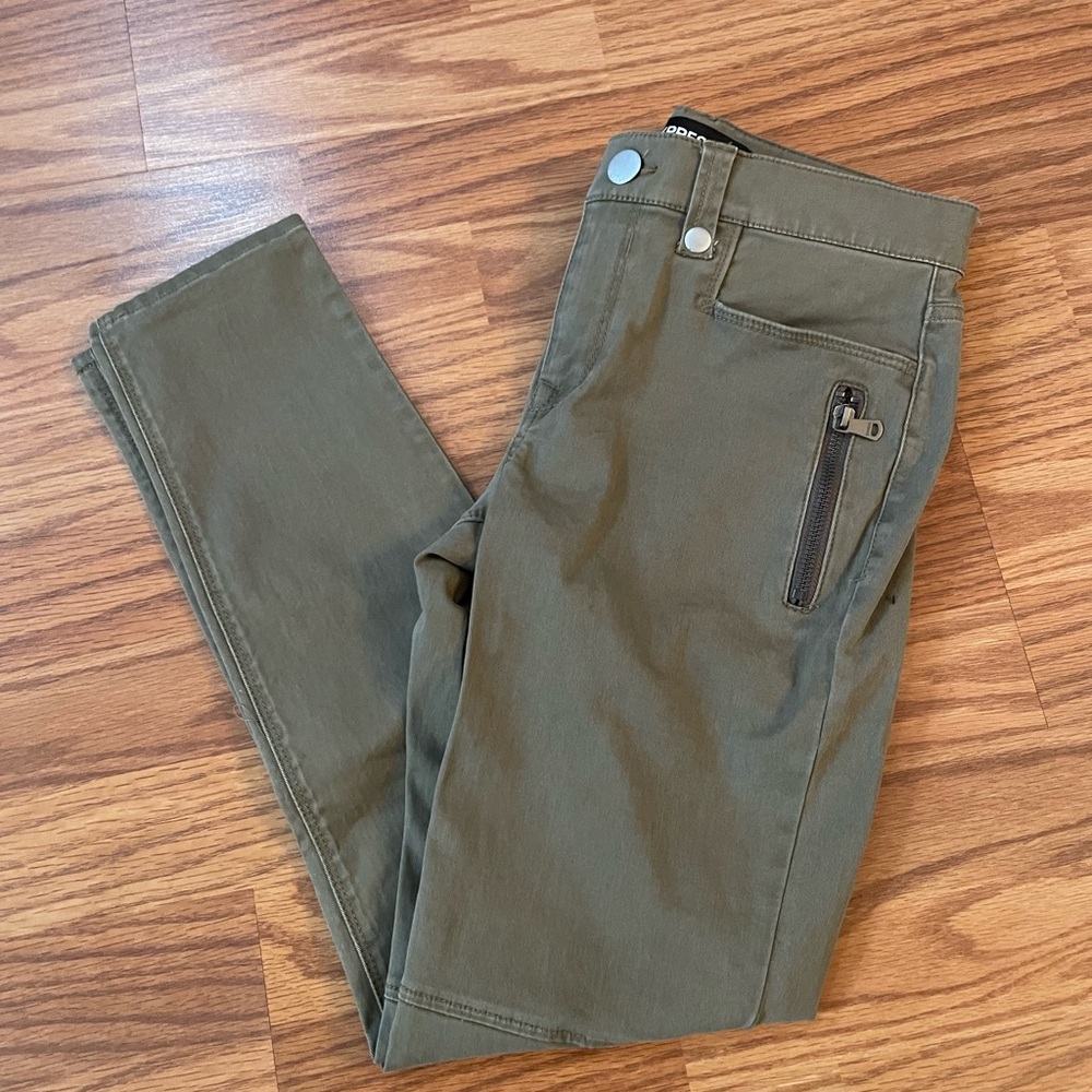 Women’s EXPRESS Olive Green Skinny Pants Size 0